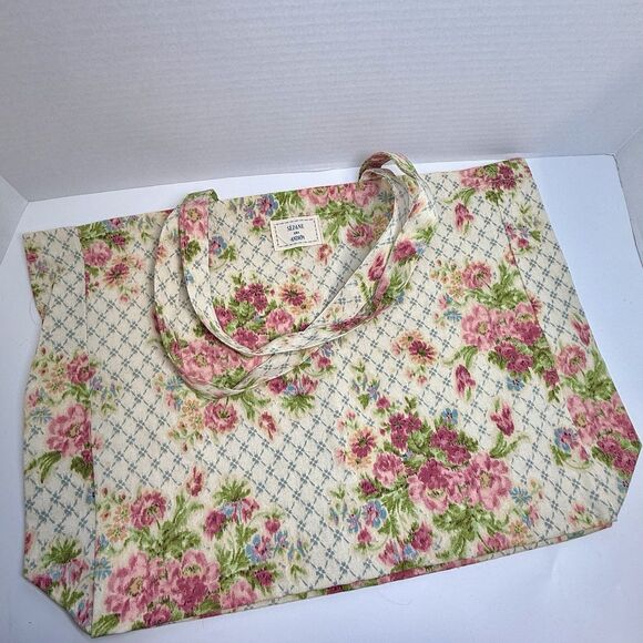 Sezane x Andion Limited Edition Floral Tote Bag New - Picture 4 of 10